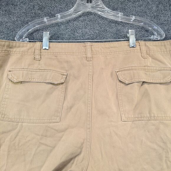 Old Mill Mens Cargo Shorts Tan Size 40 Cotton Pockets Belt Loops - Picture 8 of 13